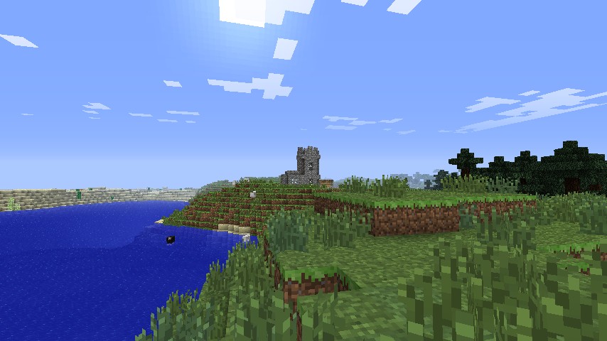 Village as seen from spawn